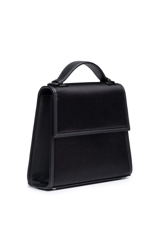 The Small Top Handle in Satin (Black) Handbags Hunting Season   