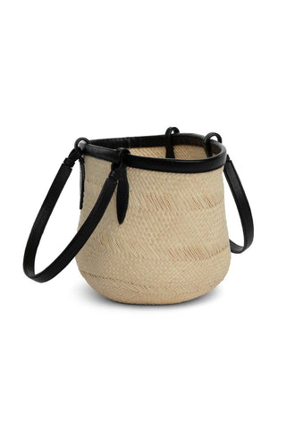The Small Basket in Iraca (Black) Handbag Hunting Season   