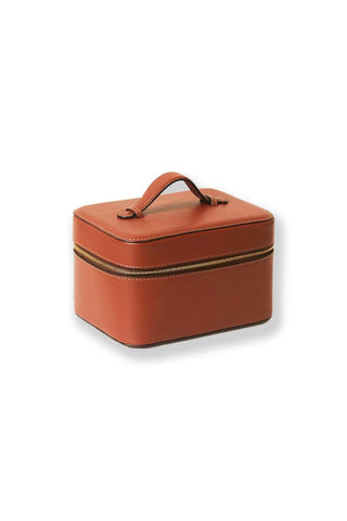 The Beauty Case in Nappa Leather (Cognac)