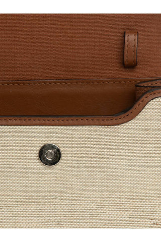 The Small Top Handle in Woven Fique (Cognac)