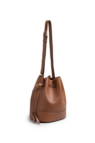 The Extra Large Drawstring in Nappa Leather (Cognac)