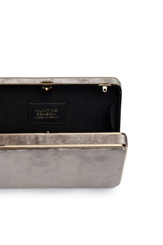 The Square Compact Case in Velvet (Silver) Handbags Hunting Season   