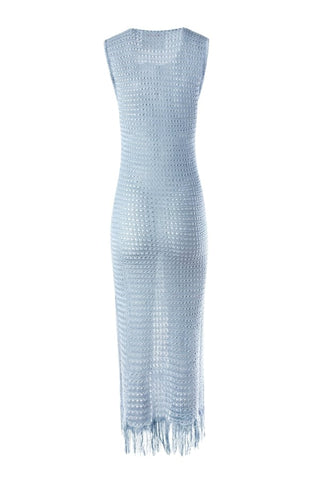Light Blue Hand Crochet Dress