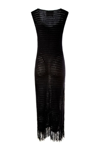 Black Hand Crochet Dress Dresses Alejandra Alonso Rojas   