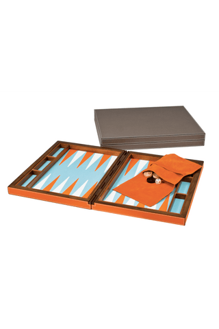 Leather Backgammon Set Home Decor Giobagnara   