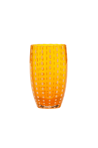 Perle Beverage Glass, Orange, Set of 2