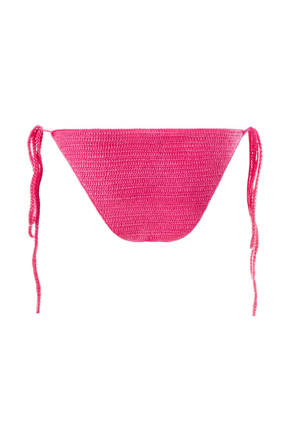 Fuschia Hand Crochet Bikini Bottom