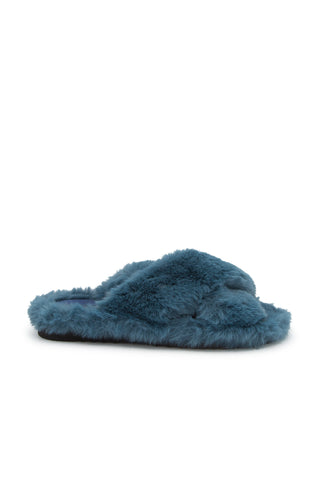 Biba Crossover Faux Fur Slippers