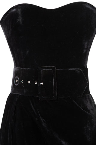 Silk Velvet Corset Midi Dress | new with tags