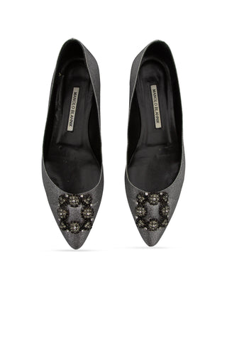 Hangisi Ornella Embellished Glitter Flats | (est. retail $985)