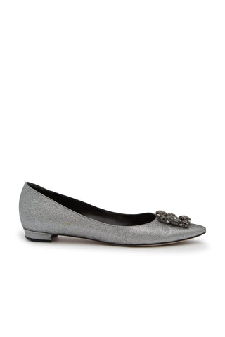 Hangisi Ornella Embellished Glitter Flats | (est. retail $985)