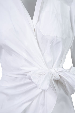 Knotted Button Down in White | new with tags