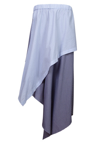 Layered Stripe Scarf Skirt