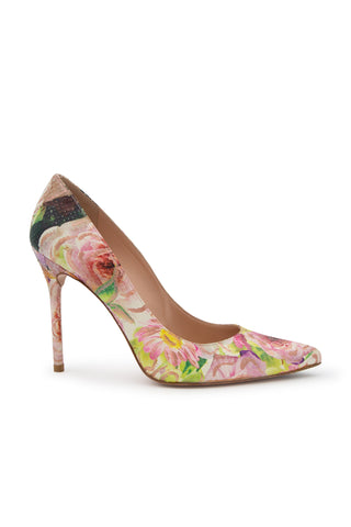 Floral Printed Stiletto Heels