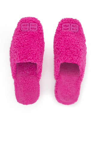Cosy BB Shearling Slippers in Pink | (est. retail $750)