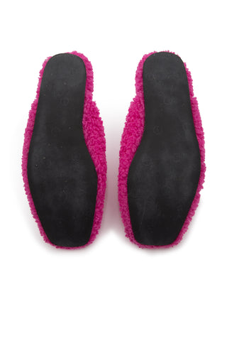 Cosy BB Shearling Slippers in Pink | (est. retail $750)