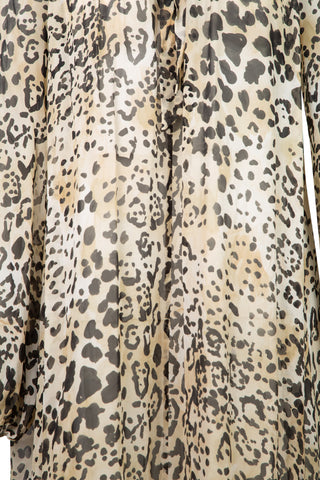 Silk Long Dress in Cheetah | (est. retail $400)