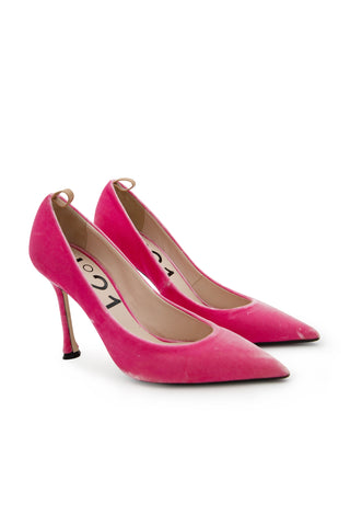 Pink Suede Pumps